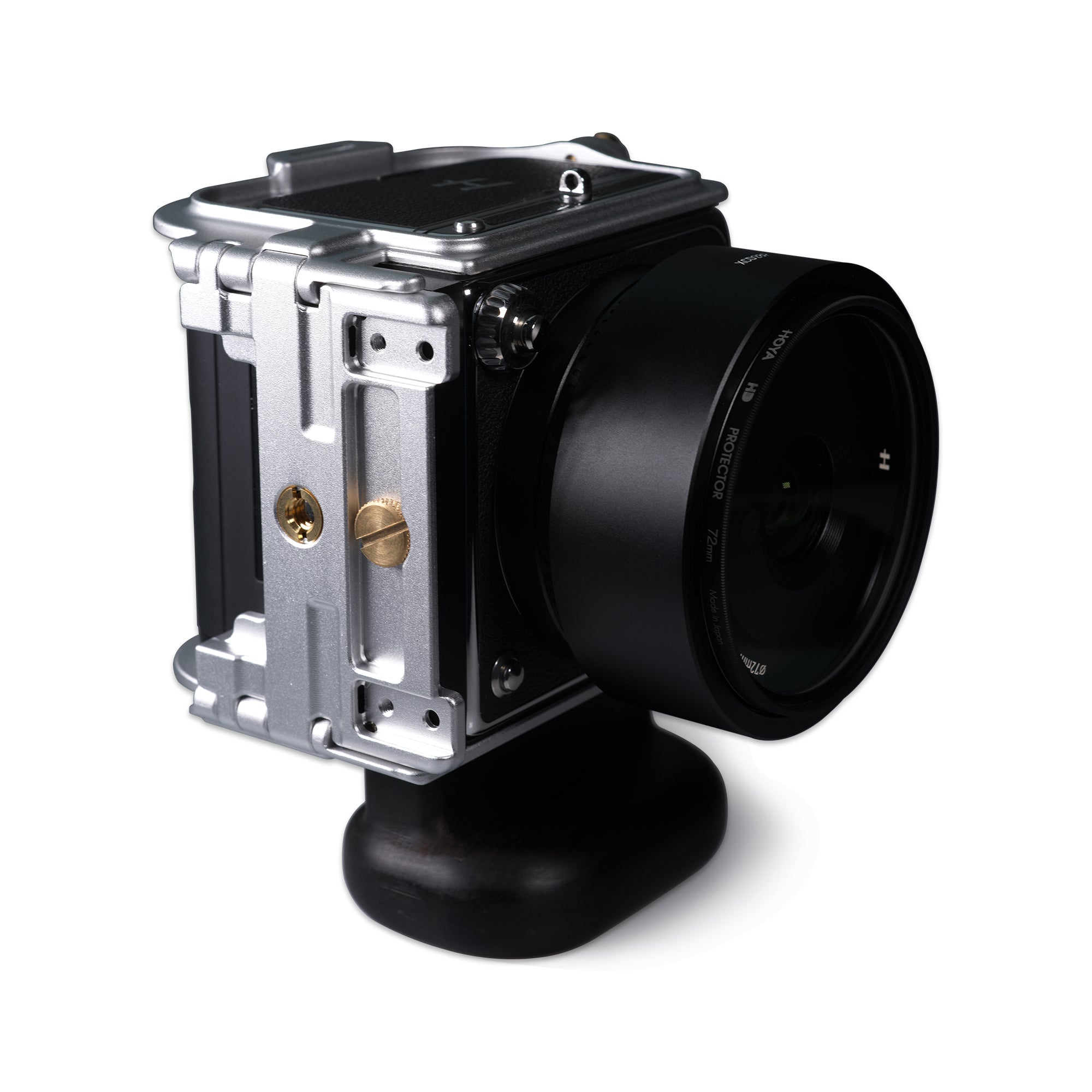 Lanhorse Camera Cage Compatible for Hasselblad 907x and Control Grip, Quick-Release CFV Digital Back, Optional Rosewood Hand Grip.