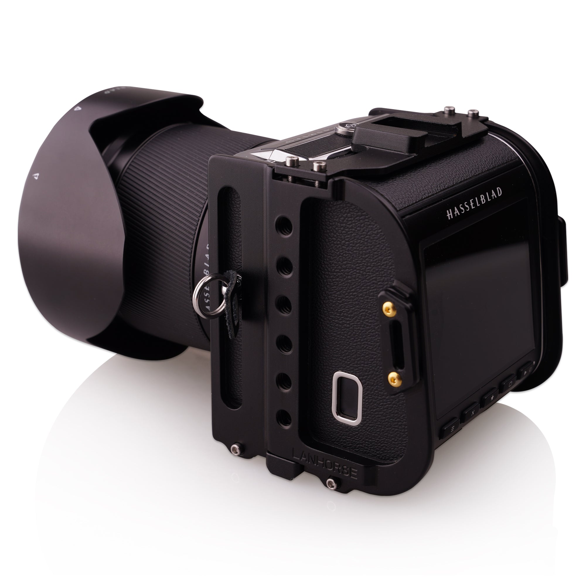 Lanhorse Camera Cage for Hasselblad 907x, 2nd Generation. Ultra-thin, ultra-light, portable. No Wood Handle.