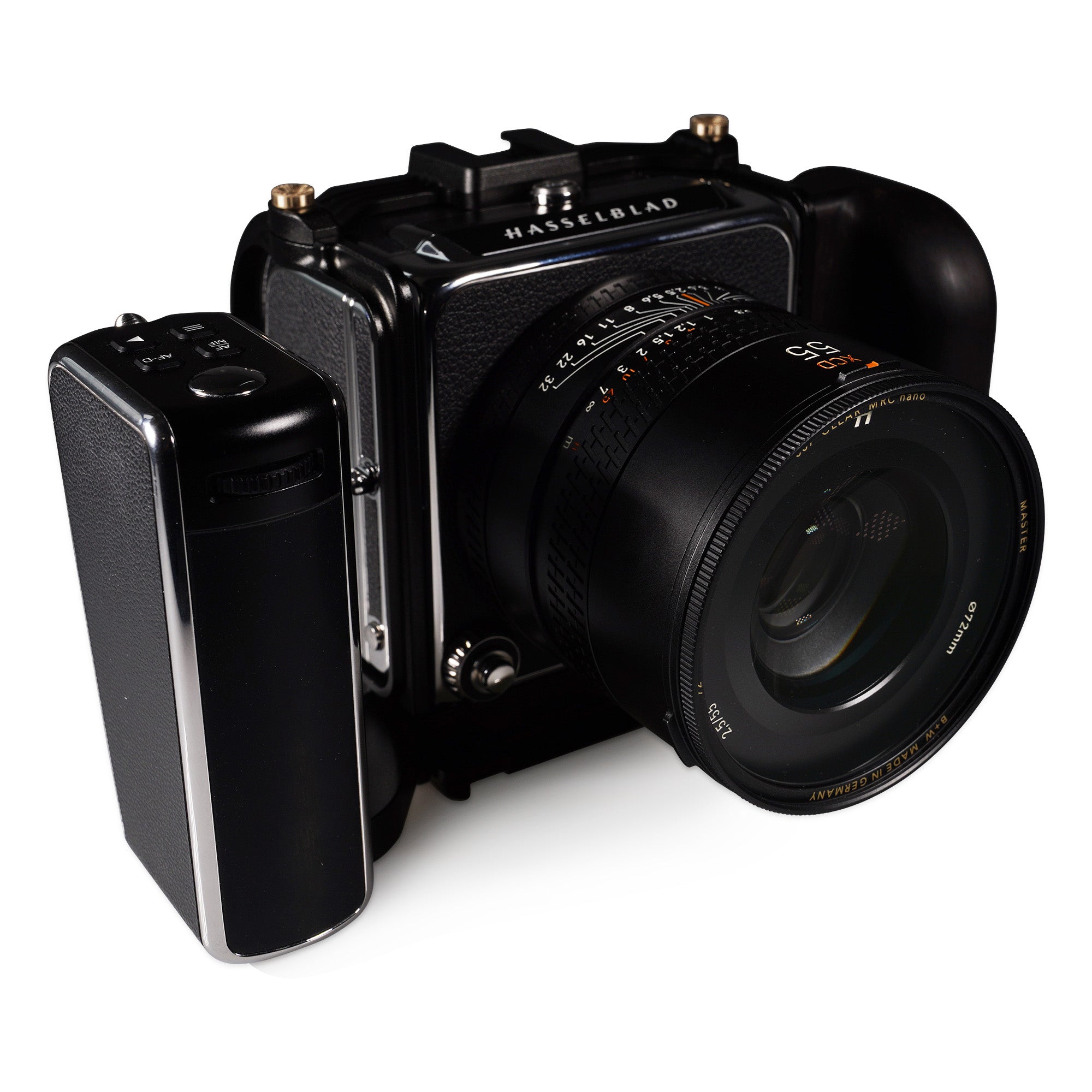 Lanhorse Camera Cage Compatible for Hasselblad 907x and Control Grip, Quick-Release CFV Digital Back, Optional Rosewood Hand Grip.