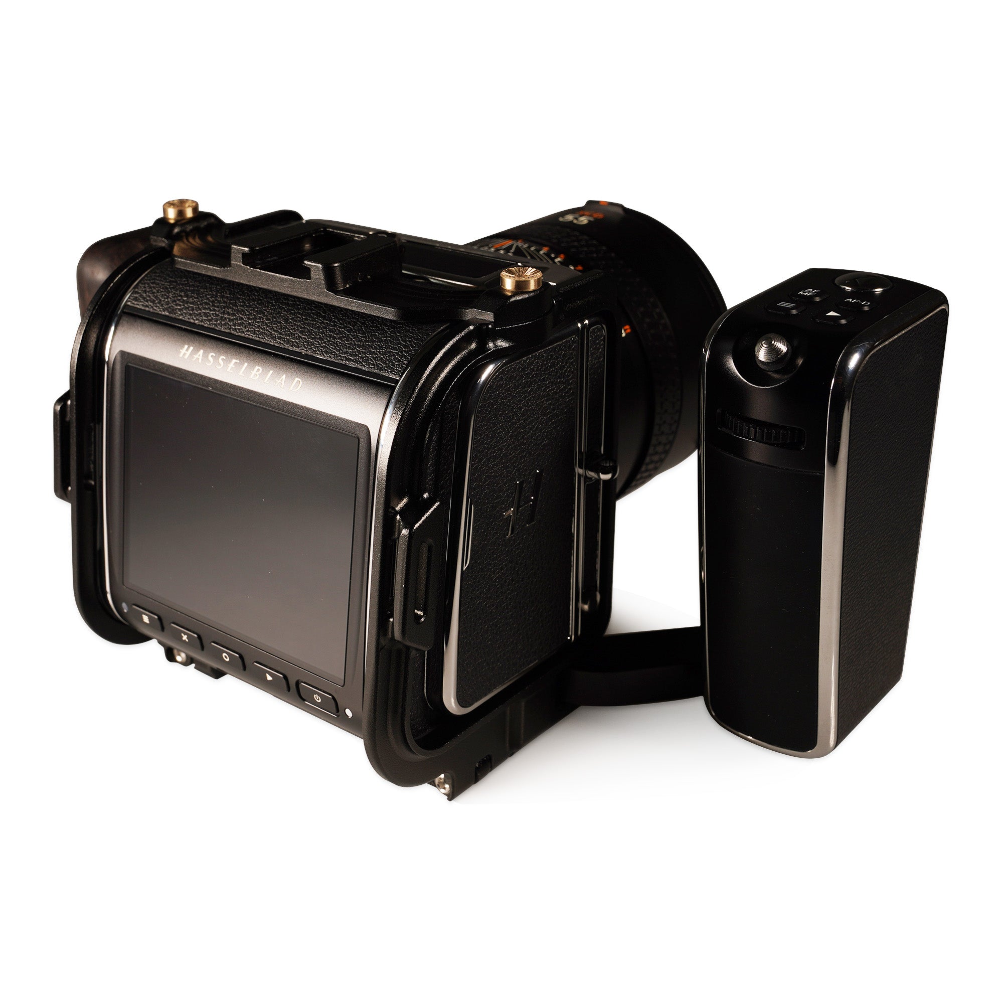 Lanhorse Camera Cage Compatible for Hasselblad 907x and Control Grip, Quick-Release CFV Digital Back, Optional Rosewood Hand Grip.