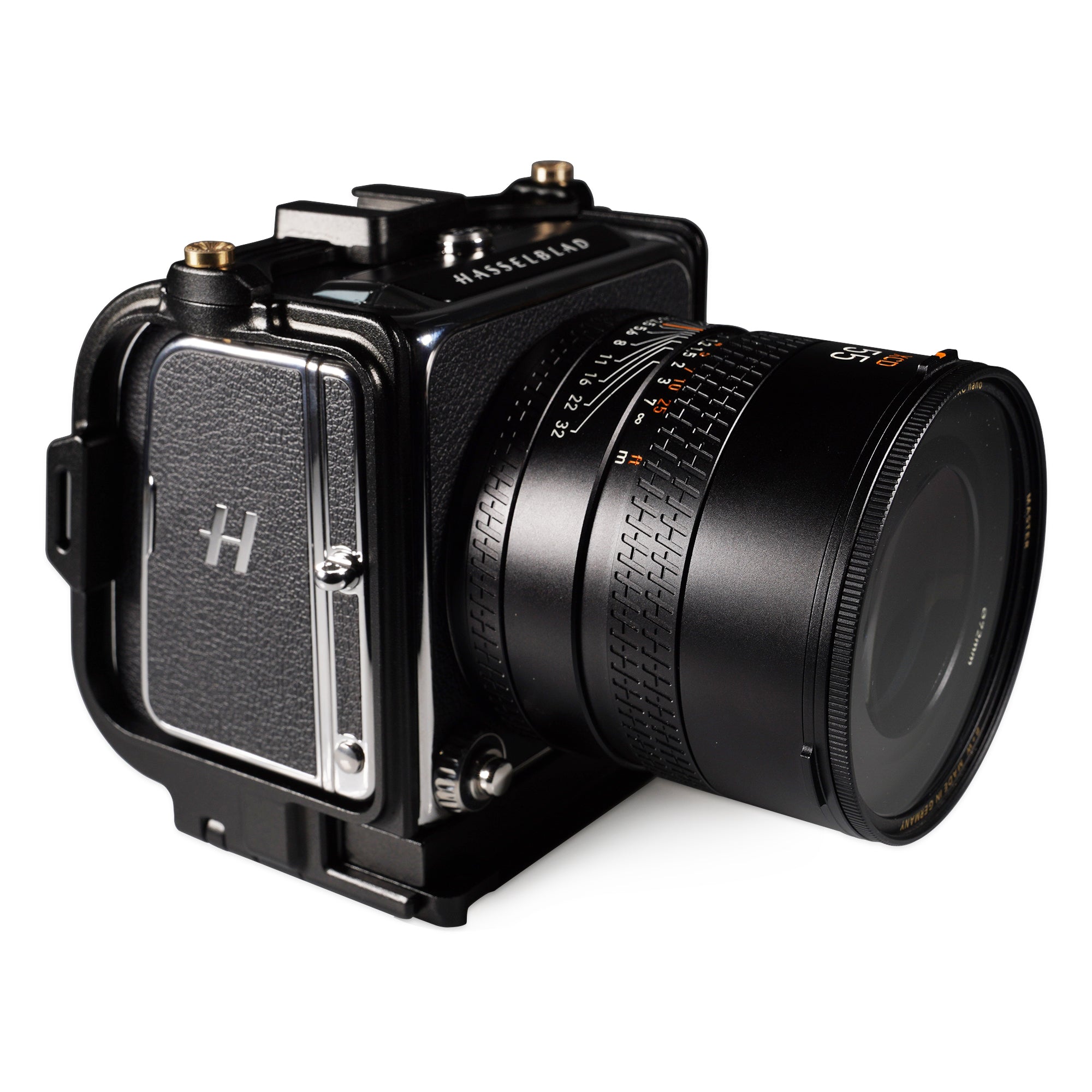 Lanhorse Camera Cage for Hasselblad 907x and Control Grip, Quick-Release CFV Digital Back, Optional Lens Protection Frame.