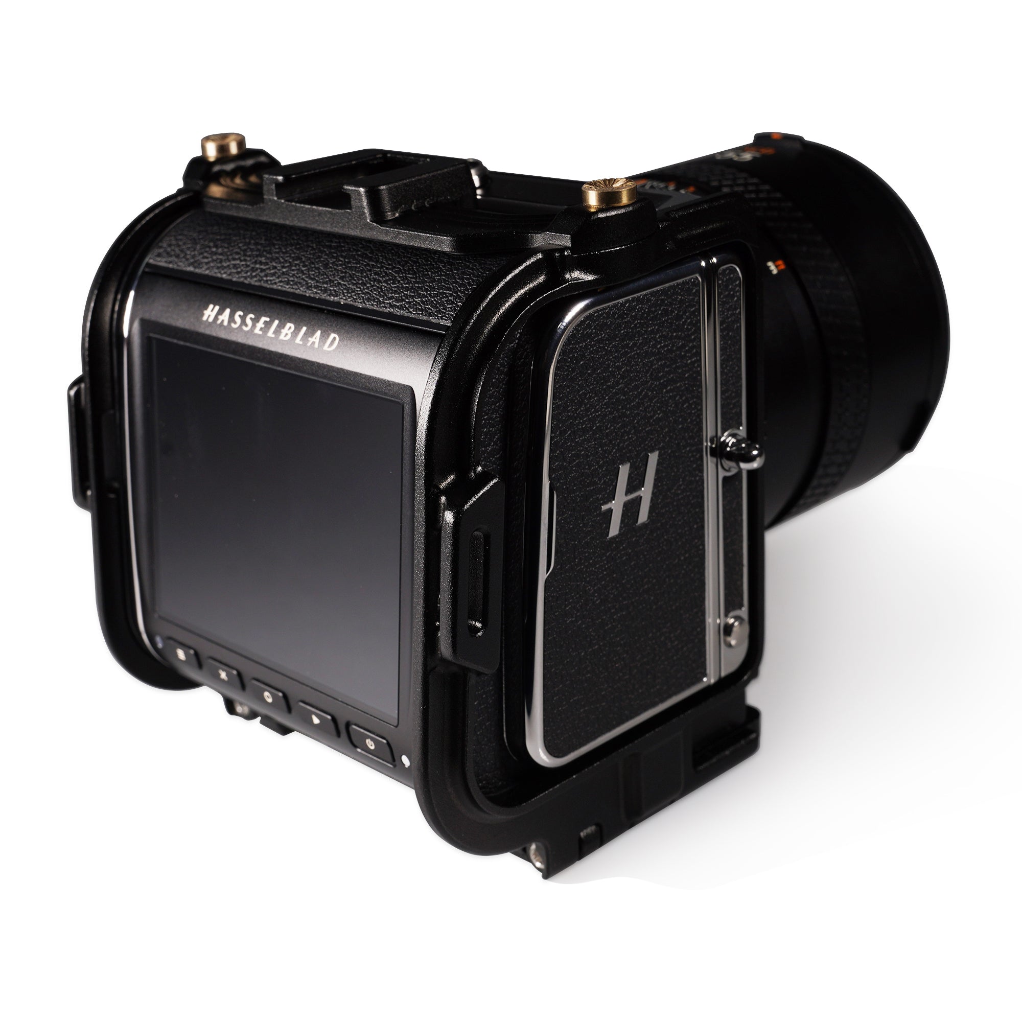 Lanhorse Camera Cage for Hasselblad 907x and Control Grip, Quick-Release CFV Digital Back, Optional Lens Protection Frame.
