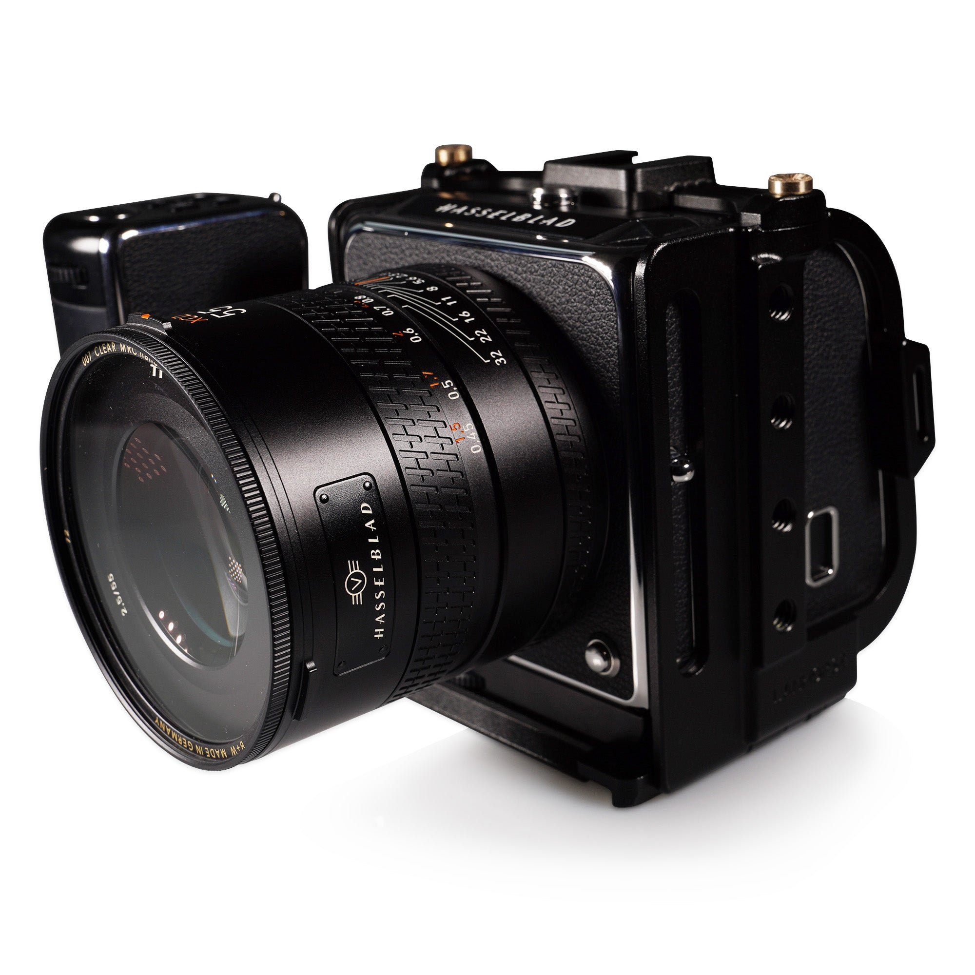 Lanhorse Camera Cage for Hasselblad 907x and Control Grip, Quick-Release CFV Digital Back, Optional Lens Protection Frame.