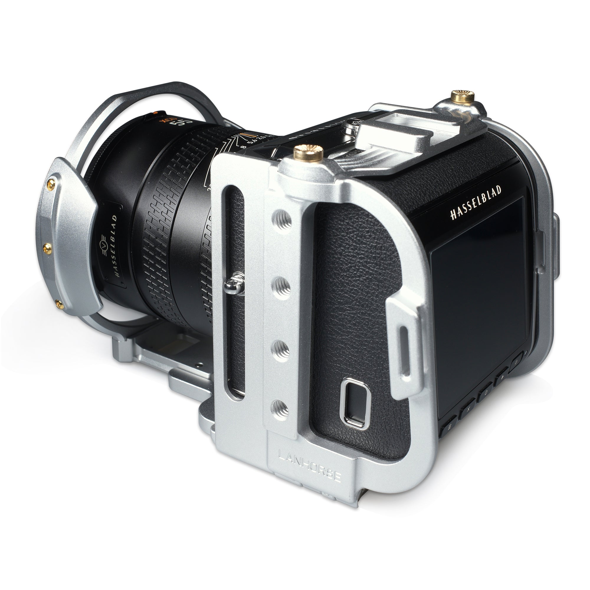 Lanhorse Camera Cage for Hasselblad 907x and Control Grip, Quick-Release CFV Digital Back, Optional Lens Protection Frame.