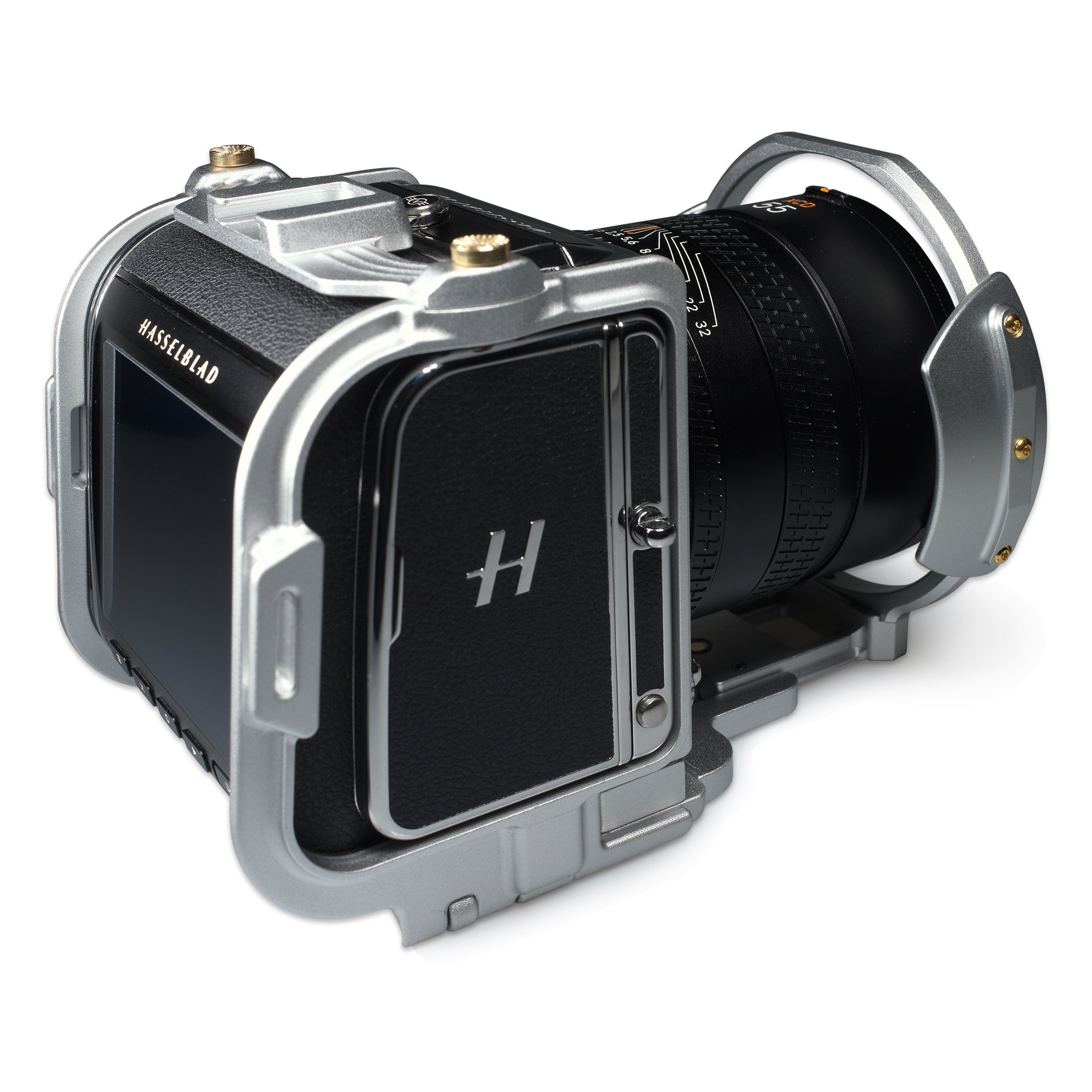 Lanhorse Camera Cage for Hasselblad 907x and Control Grip, Quick-Release CFV Digital Back, Optional Lens Protection Frame.