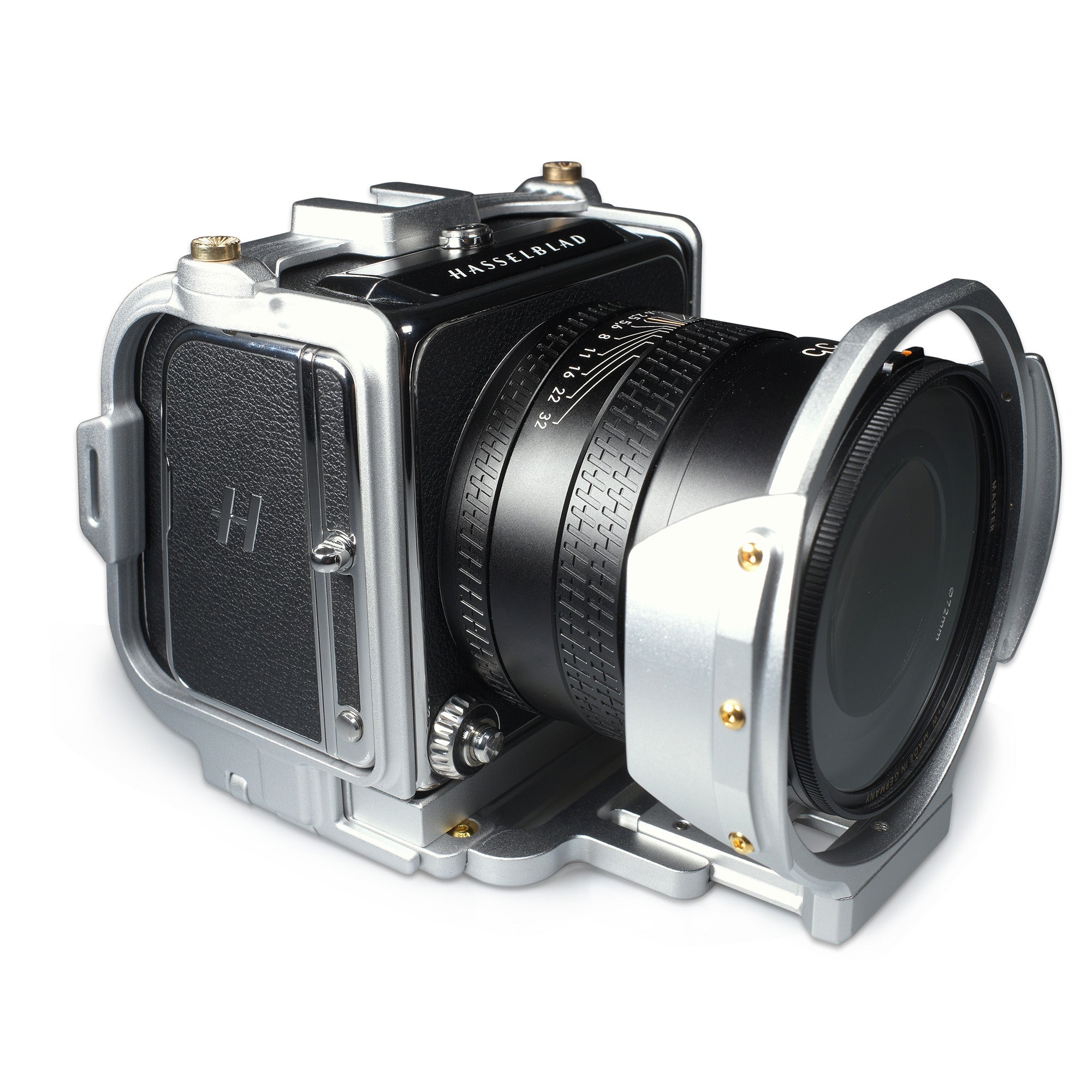 Lanhorse Camera Cage for Hasselblad 907x and Control Grip, Quick-Release CFV Digital Back, Optional Lens Protection Frame.