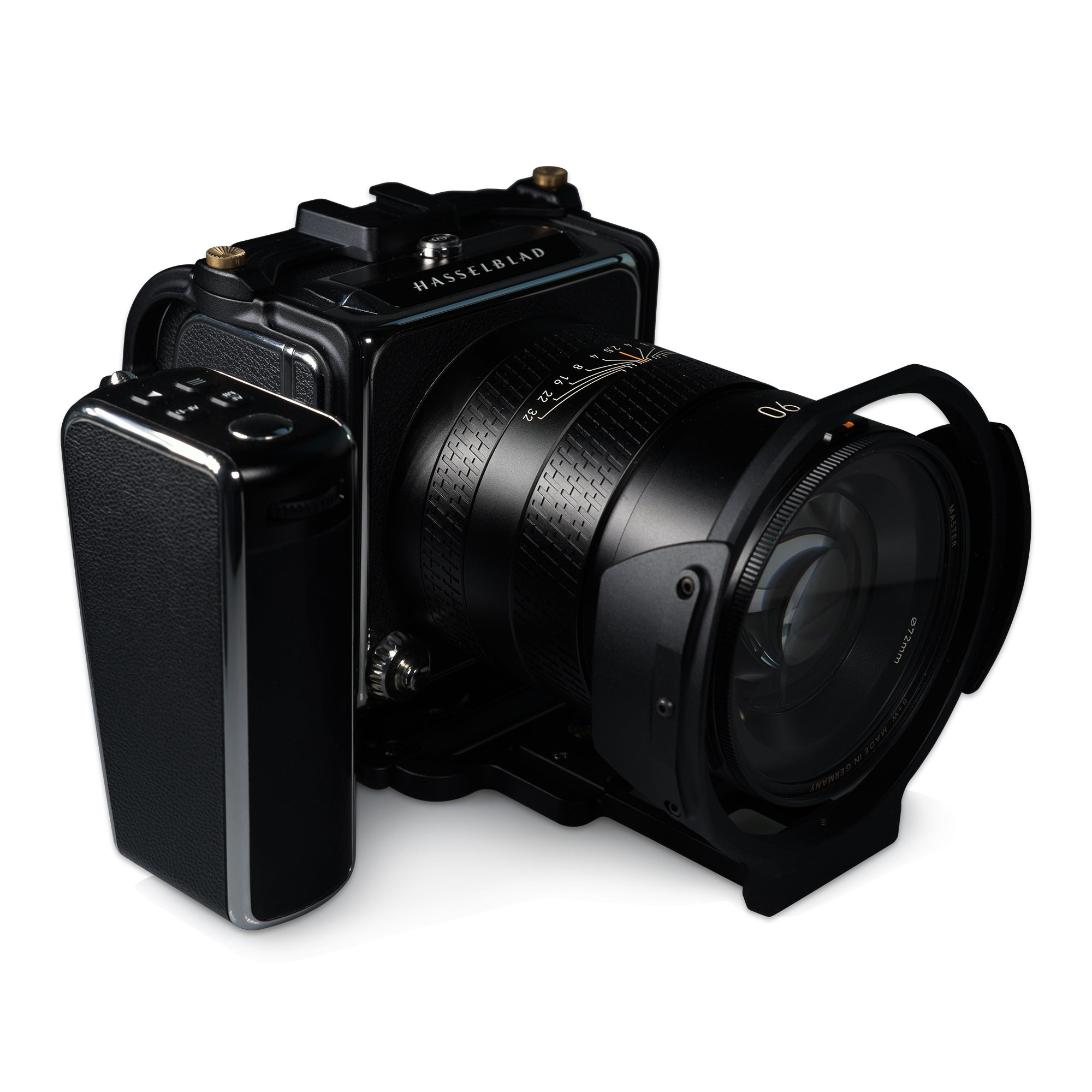 Lanhorse Camera Cage for Hasselblad 907x and Control Grip, Quick-Release CFV Digital Back, Optional Lens Protection Frame.