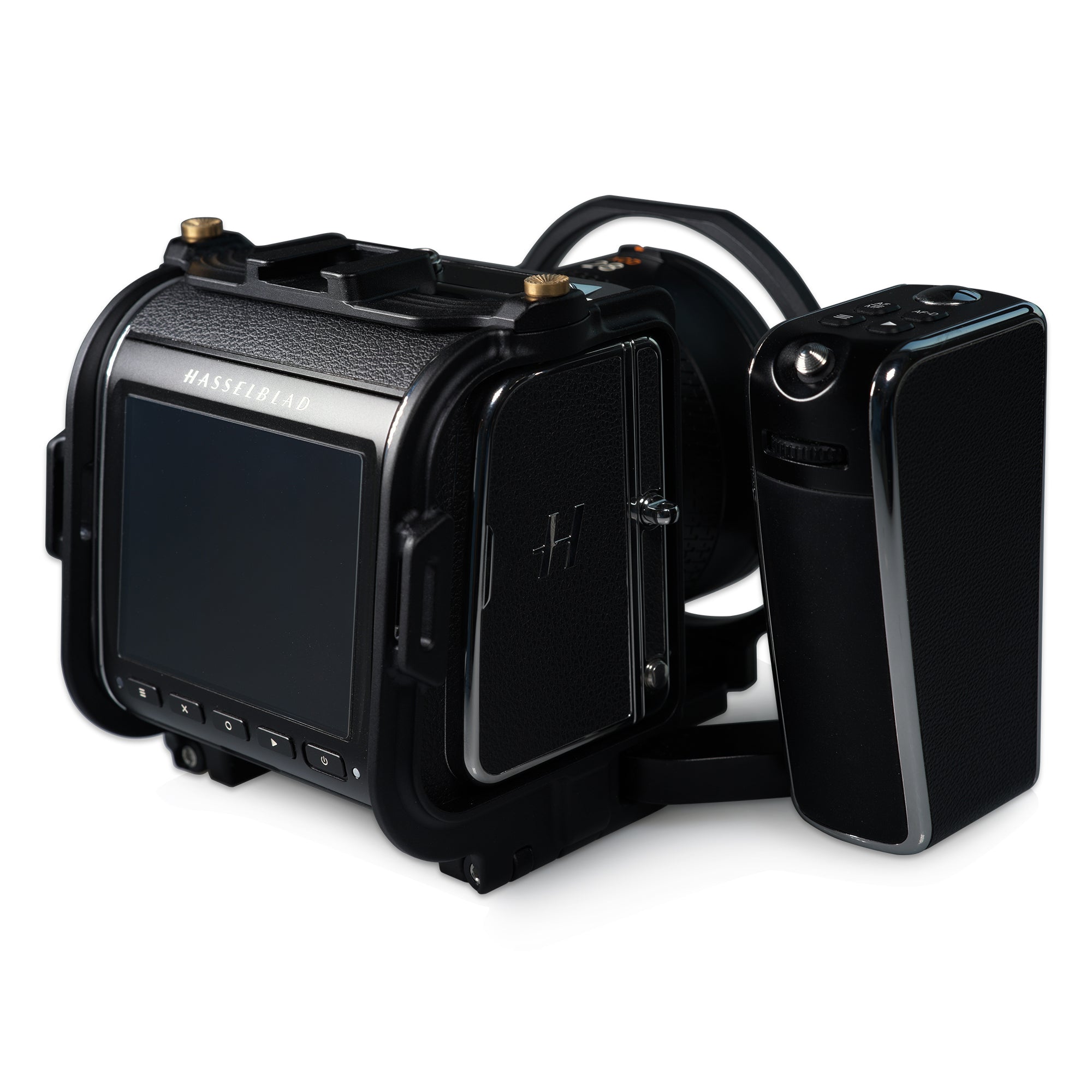 Lanhorse Camera Cage for Hasselblad 907x and Control Grip, Quick-Release CFV Digital Back, Optional Lens Protection Frame.