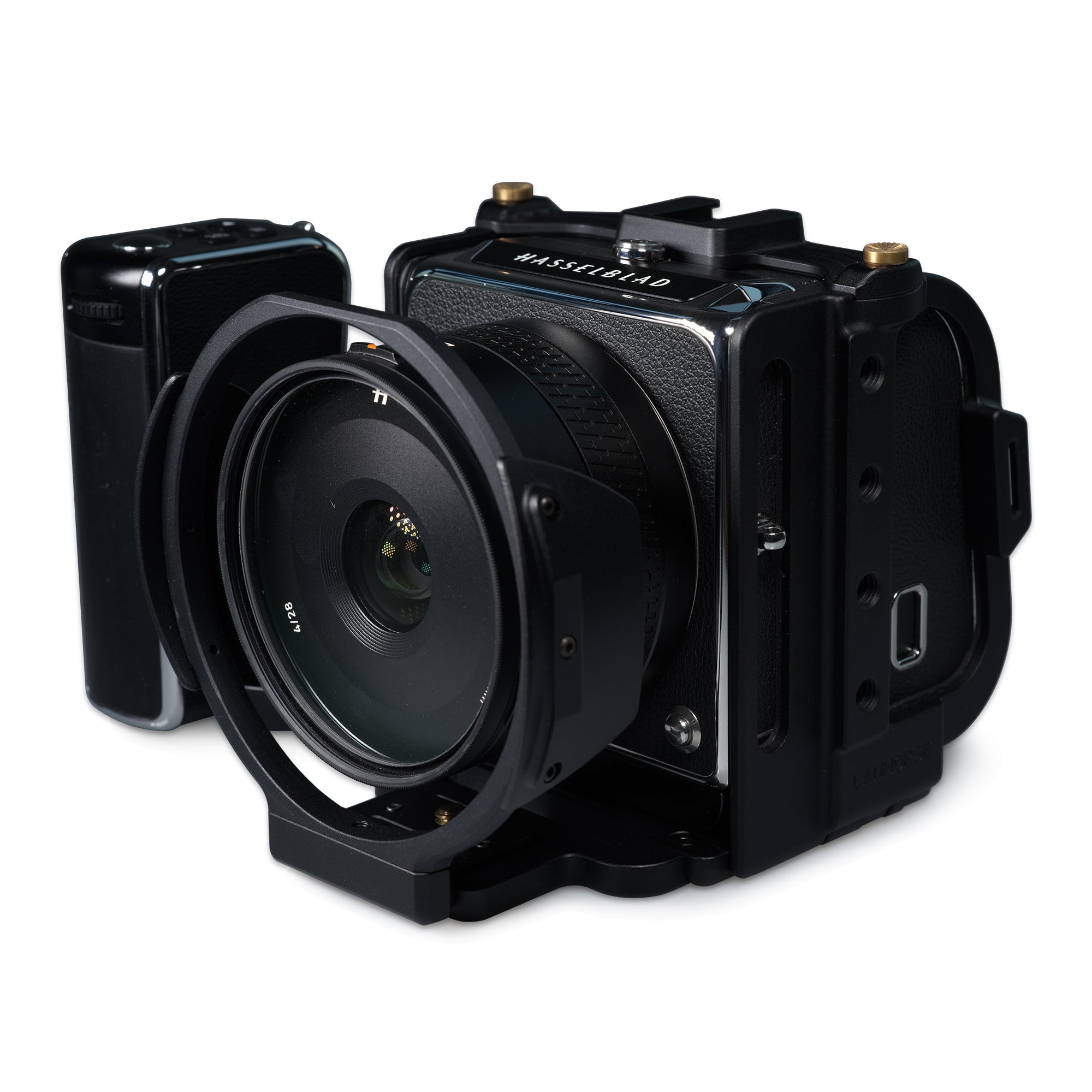 Lanhorse Camera Cage for Hasselblad 907x and Control Grip, Quick-Release CFV Digital Back, Optional Lens Protection Frame.