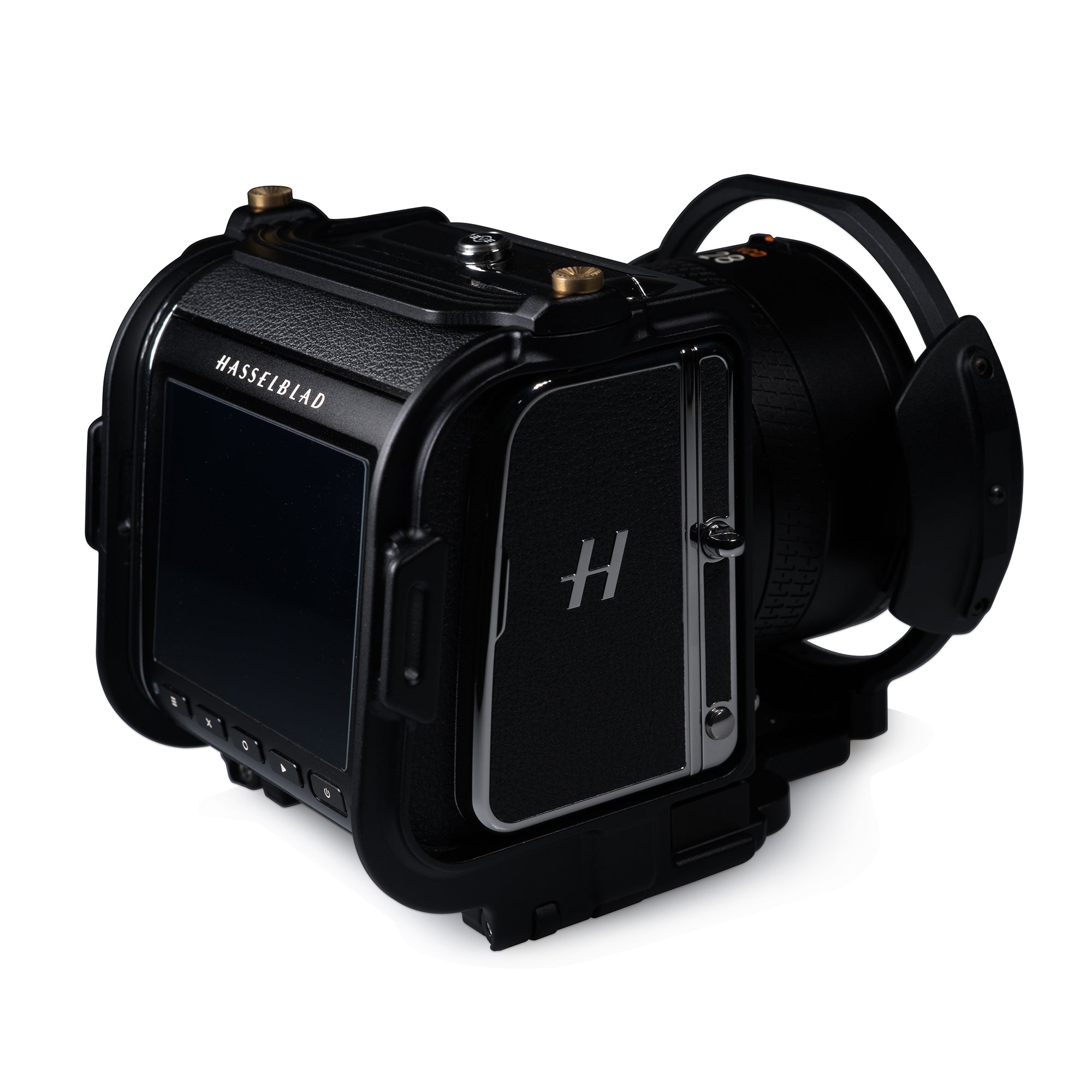 Lanhorse Camera Cage Compatible for Hasselblad 907x and Control Grip, Quick-Release CFV Digital Back, with Lens Protection Frame. Optional Rosewood Hand Grip.