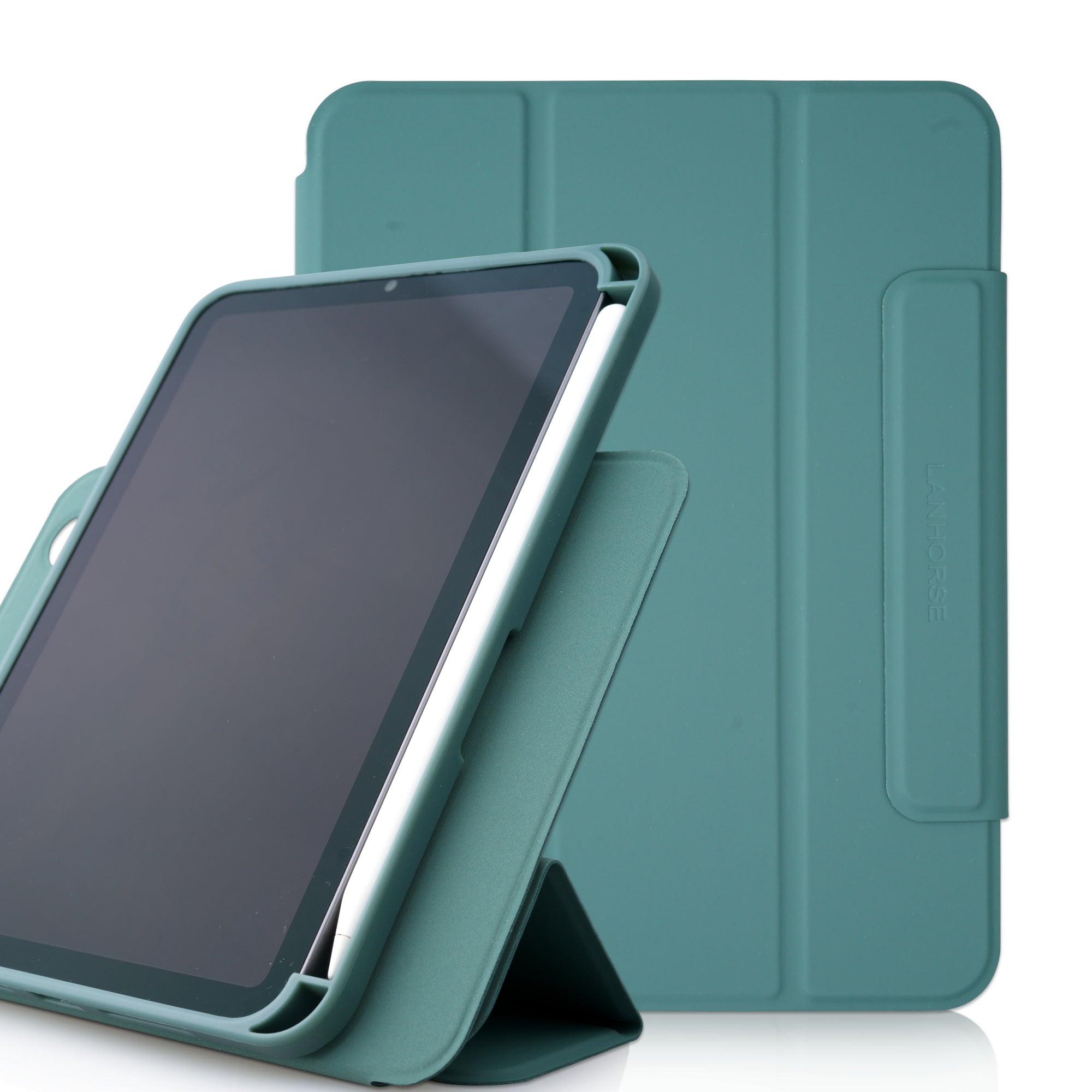 Lanhorse New iPad mini 6 case 8.3inch 2021 release, landscape and port