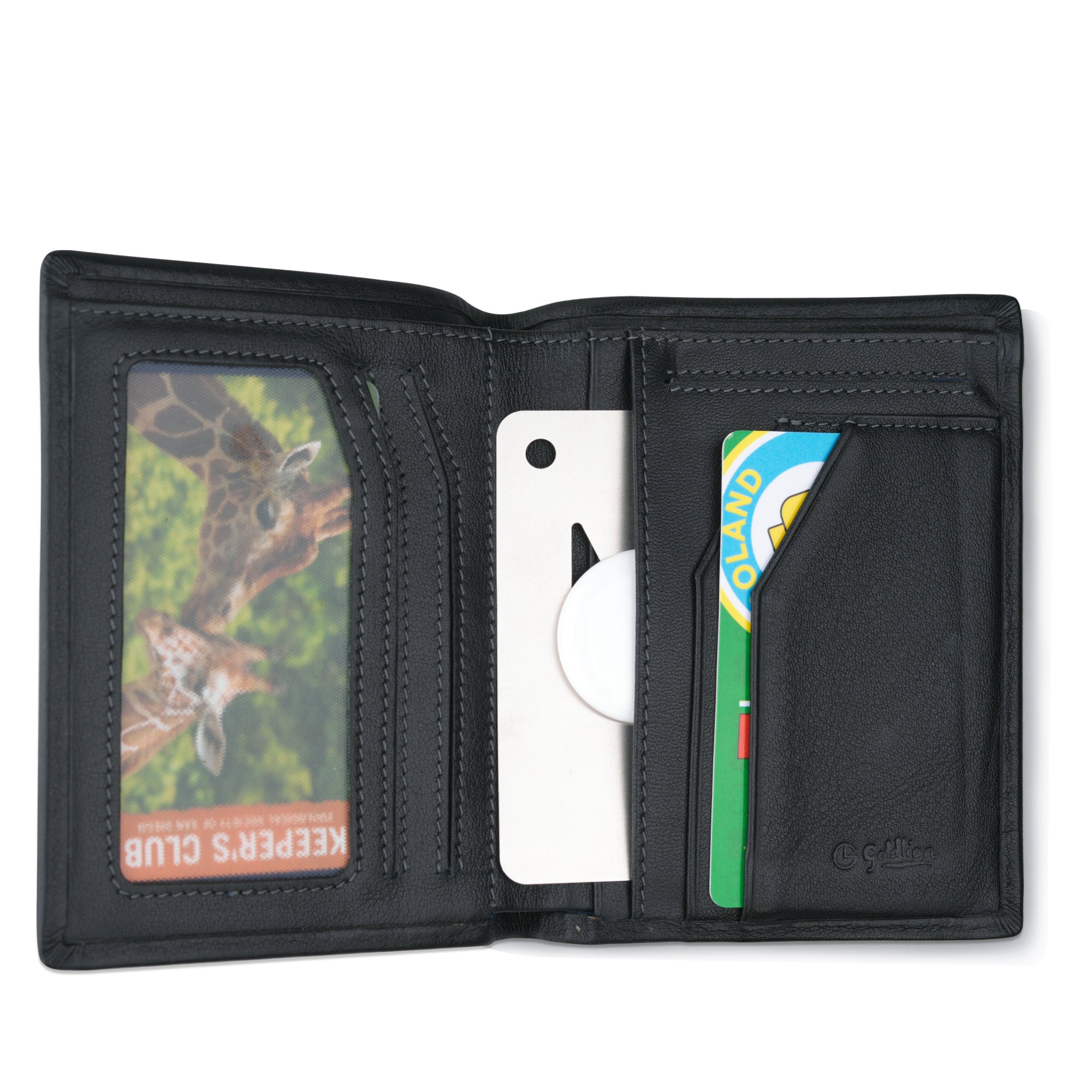 AirTag metal holder for wallets, pockets and keychains. Stainless steel is like a credit card.