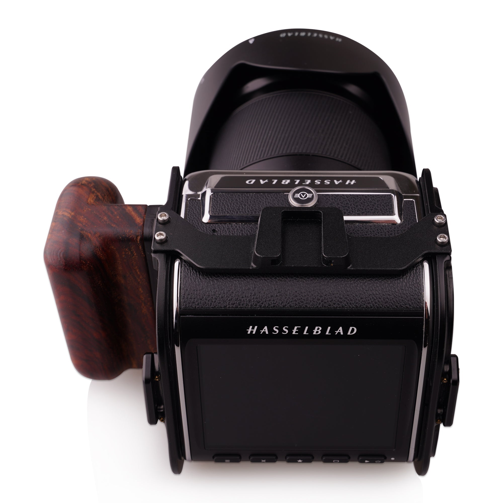 Lanhorse Camera Cage for Hasselblad 907x 50C/100C, Rosewood Handgrip Options. 2nd Generation.