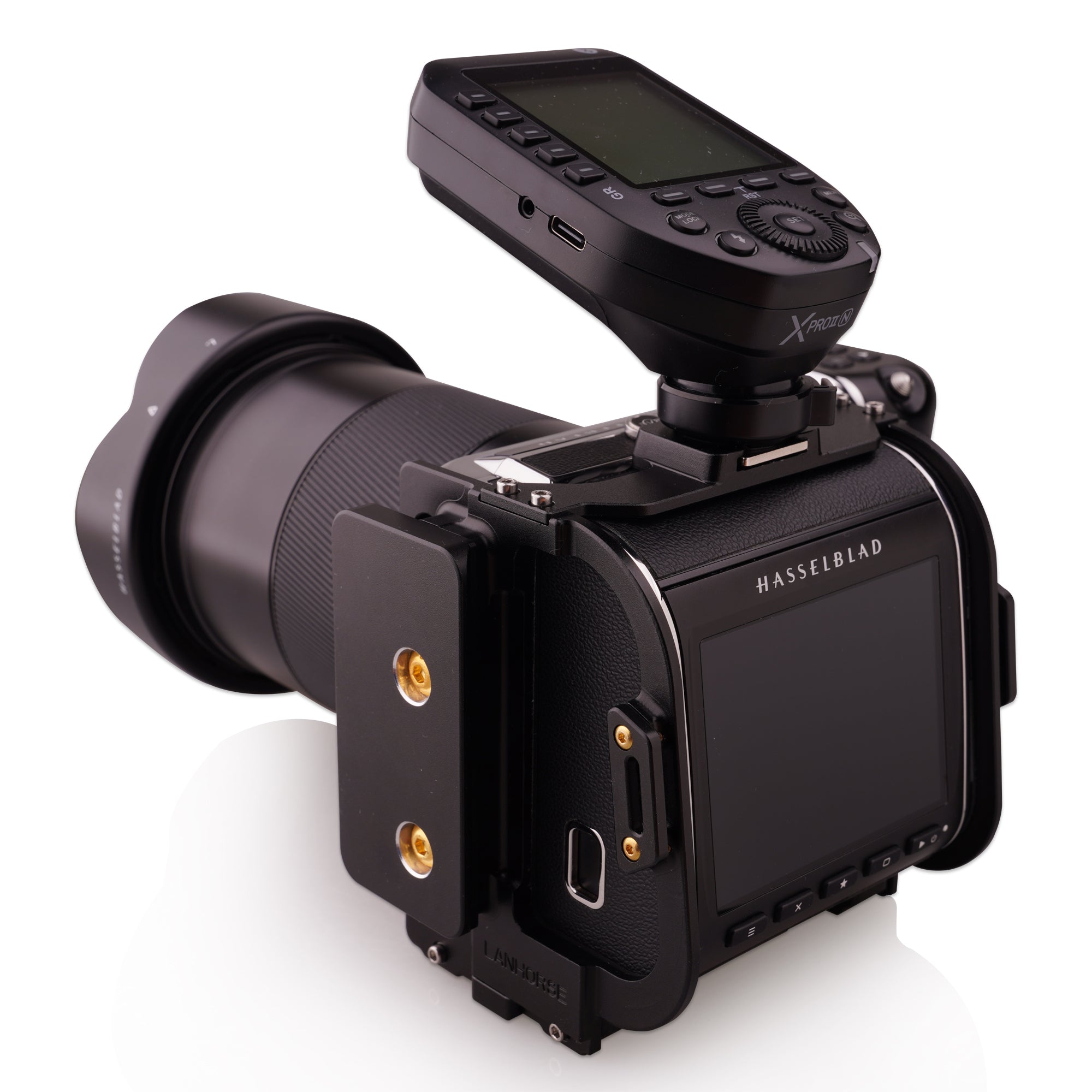 Lanhorse Camera Cage for Hasselblad 907x and Control Grip, Quick switch between landscape and portrait compositions. 2nd Generation..