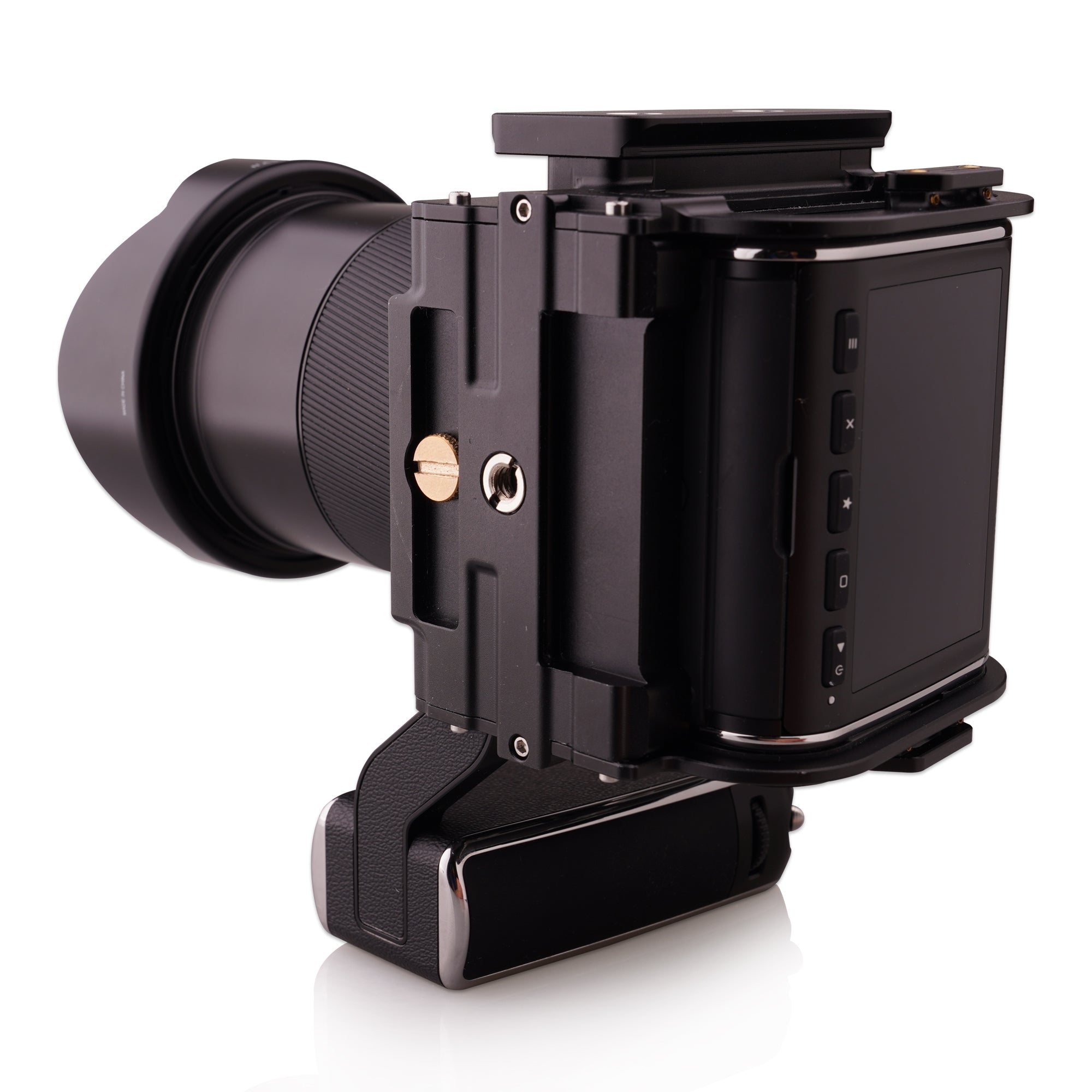 Lanhorse Camera Cage for Hasselblad 907x and Control Grip, Quick switch between landscape and portrait compositions. 2nd Generation..