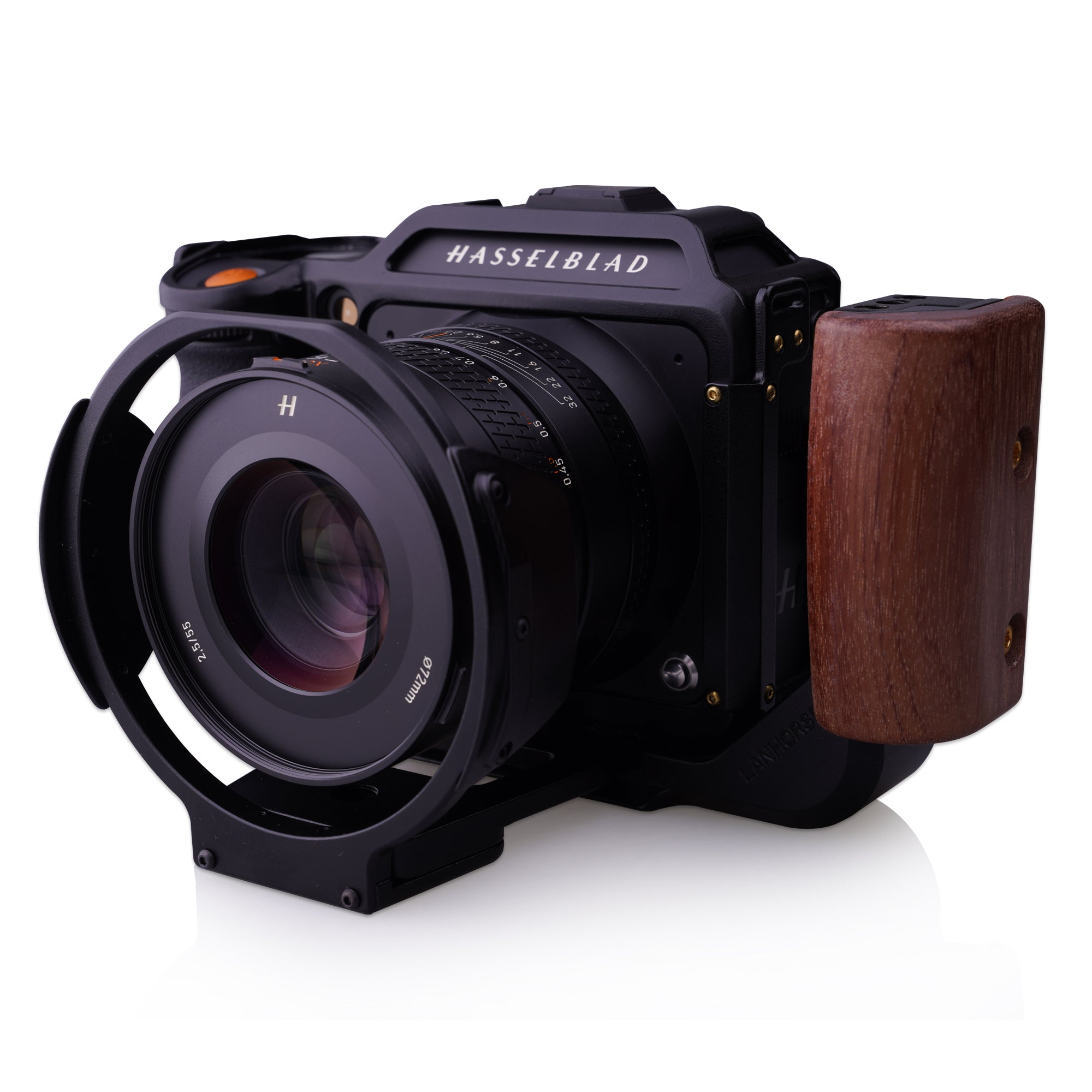 Lanhorse Modular Cage and Handgrip for Hasselblad X2D 100C, Lens Protector Frame Options.