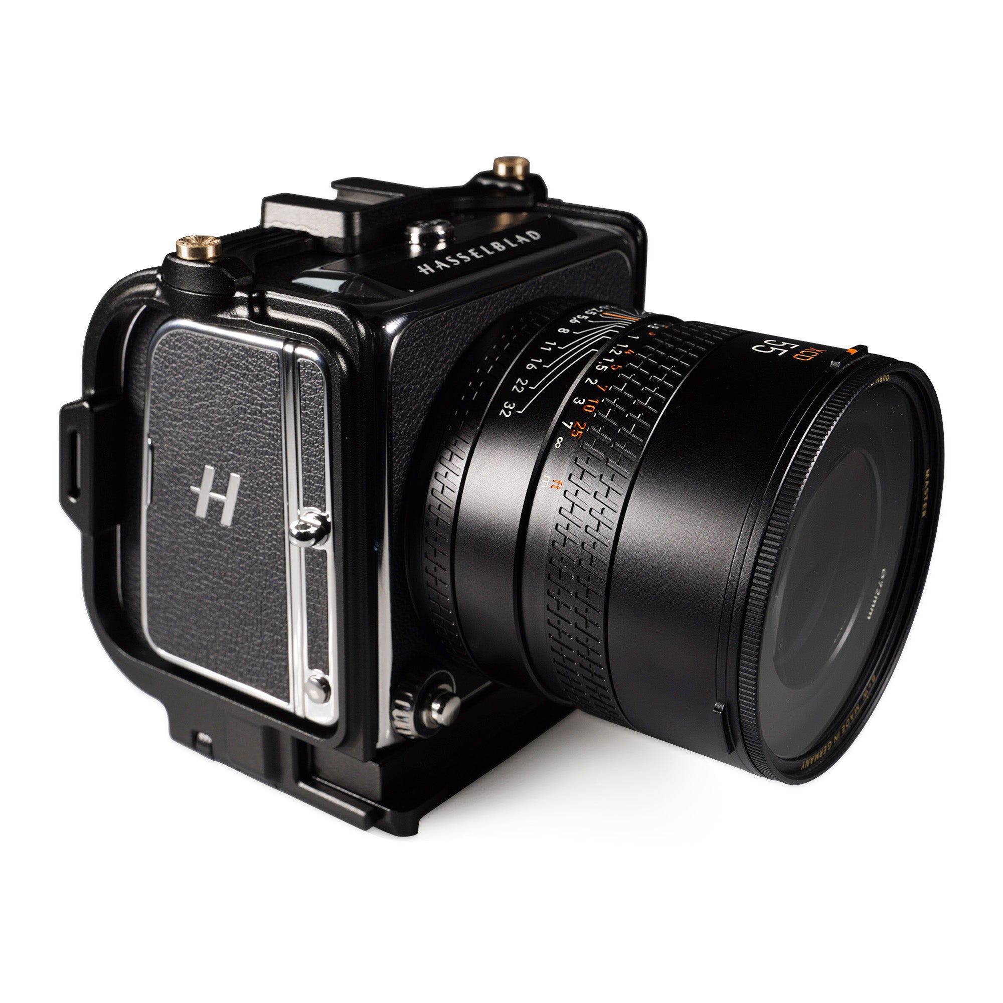 Lanhorse Camera Cage Compatible for Hasselblad 907x and Control Grip, Quick-Release CFV Digital Back, Optional Rosewood Hand Grip.